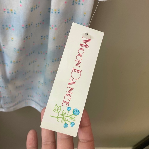 Vintage Moondance Blue & White Pajama Set L NWT - Picture 9 of 9